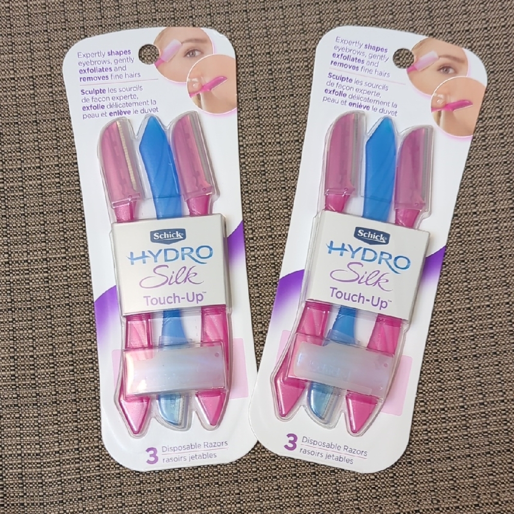 Schick Hydro Silk Touch-Up Razors - Pink and Blue
